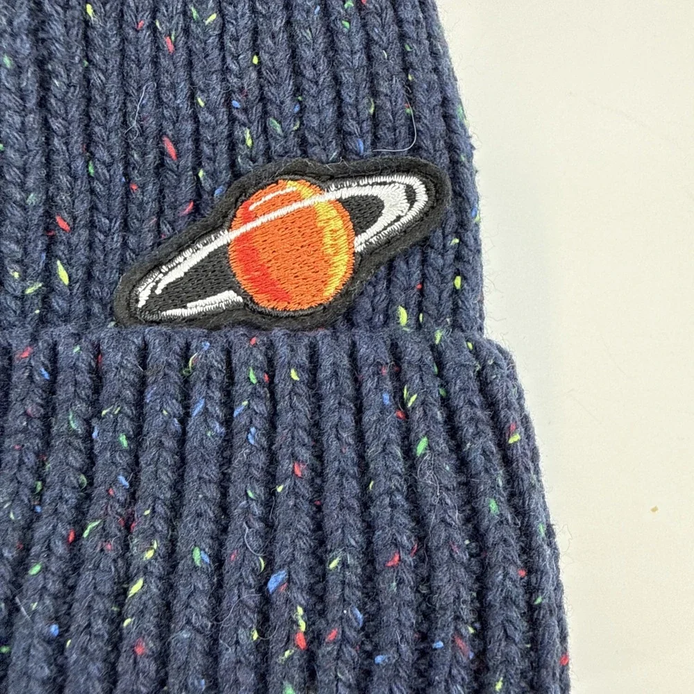 The Children's Place Boys Embroidered Space‎ Beanie - Blue Small (4-7)